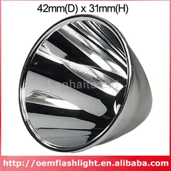 42mm(D) x 31mm(H) reflektor aluminiowy SMO do latarki C8