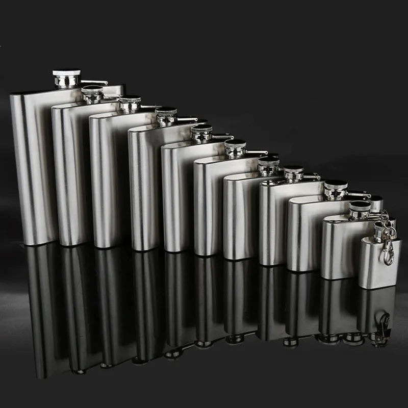 UPORS 휴대용 스테인레스 스틸 힙 플라스크, 주류 병, 알코올 와인, 위스키 플라스크, 18, 10, 9, 8, 7, 6, 5, 4/1 OZ, 고품질 