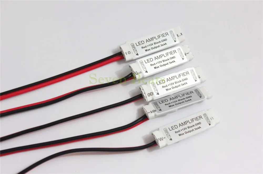 Imagem -02 - Mini Rgb Levou Amplificador 12v 144w 12a para Rgb Cor 5050 3528