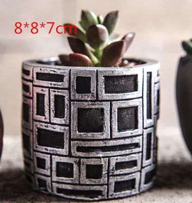 

Mold Silicone Succulent Plants Mini Pots Candle Mold Concrete Mould Vase Molds Silica Gel Retro Thumb Basin 3D CIQ,EEC,CE / EU