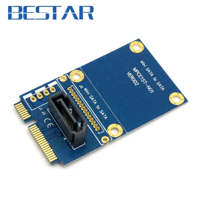 50mm Mini pci express pcie PCI-E mSATA SSD to SATA 7pin HDD Hard Disk Drive PCBA Adapter adaptor MSATA testing PCB Tools