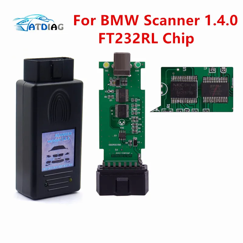 Top Quality for BMW SCANNER 1.4.0 Diagnostic Scanner OBD2 Code Reader for BMW 1.4 USB Auto Diagnostic Tool