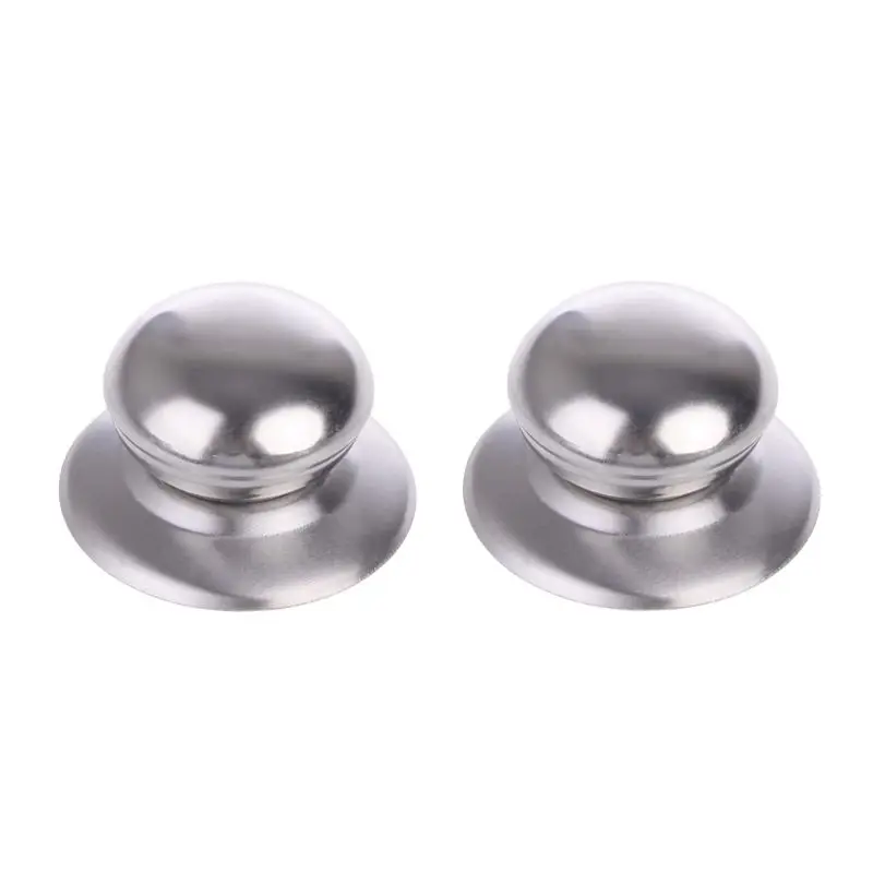 2Pcs/Set Universal Kitchen Cookware Replacement Pan Lid Handle Pot Pan Cover Circular Holding Knob Screw Handle