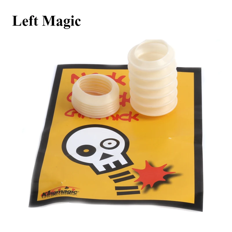 Comedy Clown Bone Cracker Magic Tricks 2 Pcs Illusion Joke Prank Toy Halloween Close-Up Street Magic Prop Magician Fun Sound