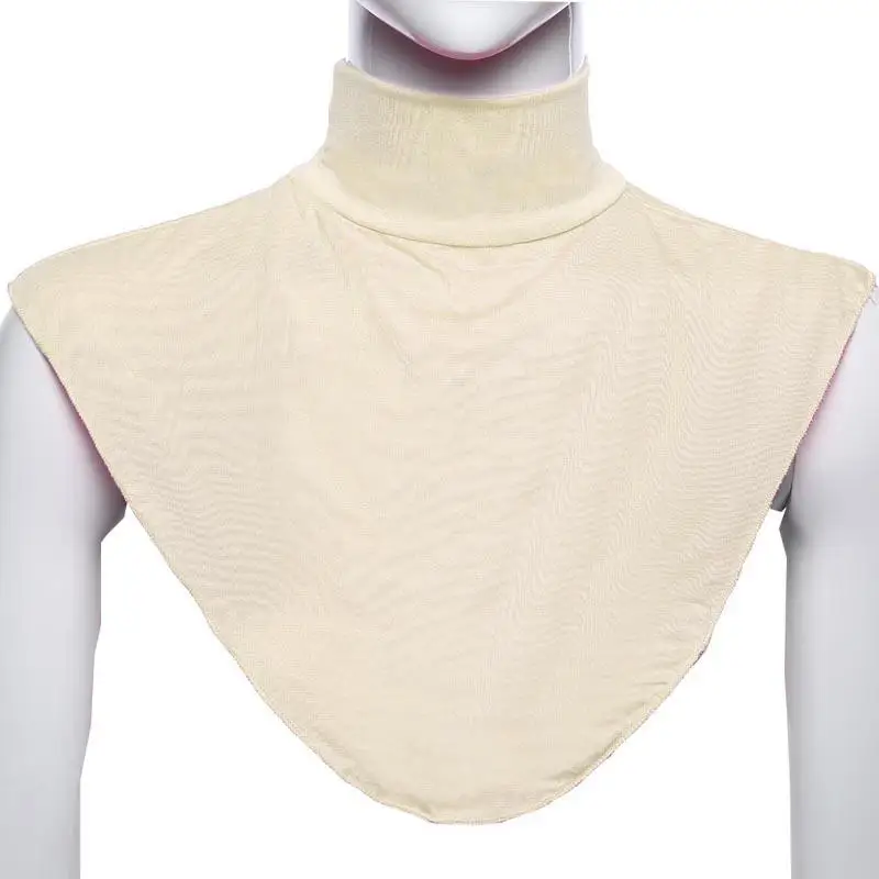 Hijab de cuello falso de Modal para mujer, cubierta de cuello islámica musulmana, bufanda con lazo, accesorios musulmanes, ropa envolvente de cuello