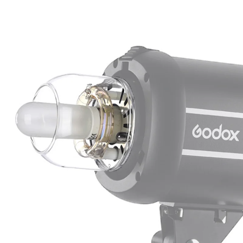 GODOX Asli Flash Light Kaca Penutup Dome Lampu Topi Pelindung untuk GODOX Qt/QS/GT/GS/ lebih Cepat Seri Studio Foto Strobo