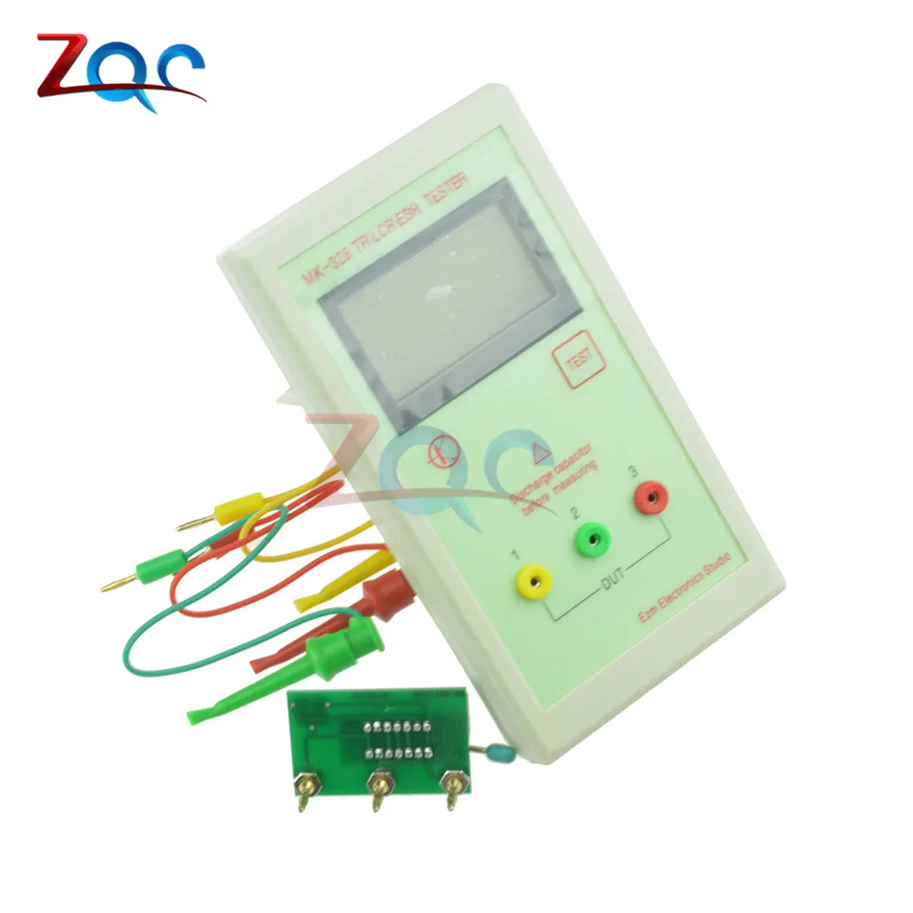 MK-328 Tester Transistor Inductance Capacitance Resistance ESR Meter TEST MOS/PNP/NPN Automatic Detector with Clip Cable