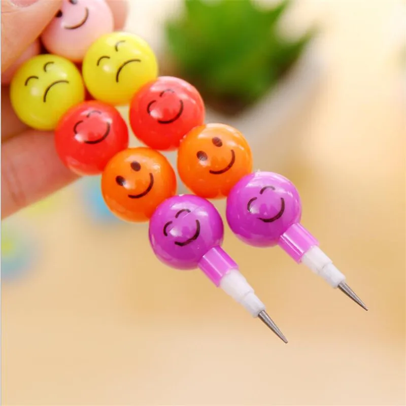 

2Pcs / lot Sweet Smile Pencil Student Rewards Supplies Stationery Pencils Gift Features School Ofiice