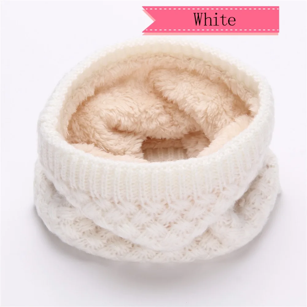 Korea Autumn winter Warm Unisex Wool Collar Solid Wild Fashion Children Scarf Ladies Knitted Sjaal Muffler Women Neck Wraps