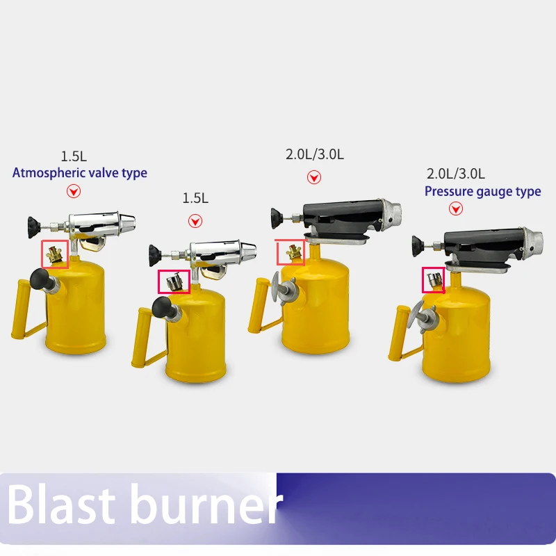 Explosion-proof gasoline blast burner petrol blowtorch household singeing spray gun waterproof flammers 1.5L 2.0L 3.0L