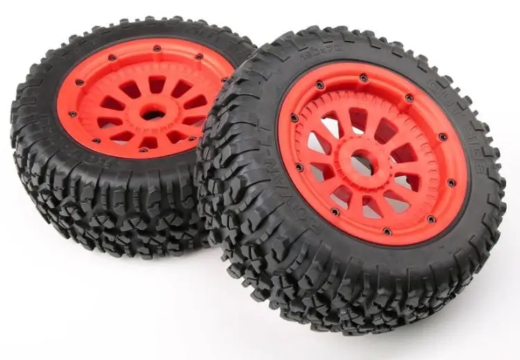 Nylon Wheel tires With Nylon Hubs Assembly For 1:5 Losi 5ive-t Rovan LT KM X2 4 Pieces