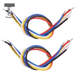 Tooyful 10Pcs 19cm Colorful Inner Circuit System Connecting Wire Cable Circuit Line Electric Guitar Bass Parts Guitarist Tools