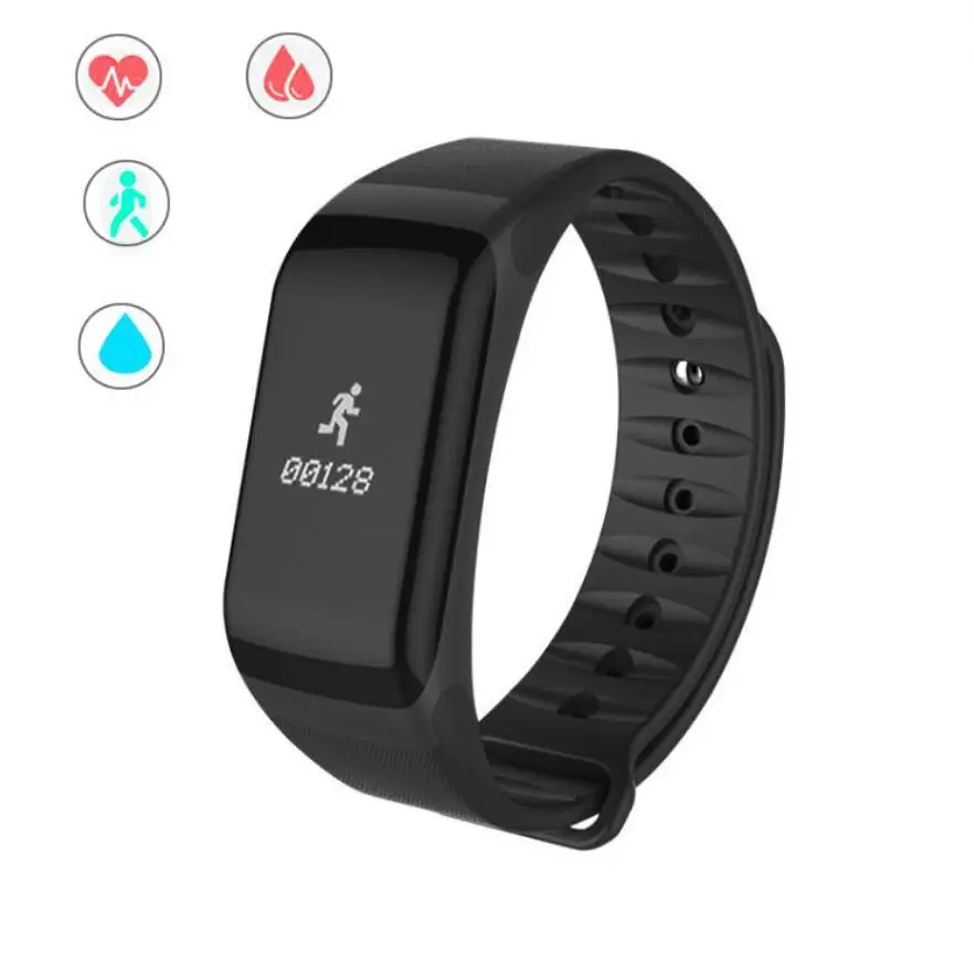 Smart Bracelets F1 Blood Pressure Monitor Fitness Bracelet Activity Tracker Smart Band Smartband Pedometer Wristband Smart Watch