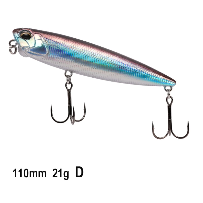 TSURINOYA Drijvende Potlood Vissen Lokken DW58 DW59 85mm 10.5g 110mm 20.5g Topwater Crankbait Bass harde Baits Jerkbait