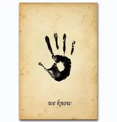 Horror Movie Skyrim The Dark Brotherhood-Silk Art Poster Wall Sticker Decoration Gift