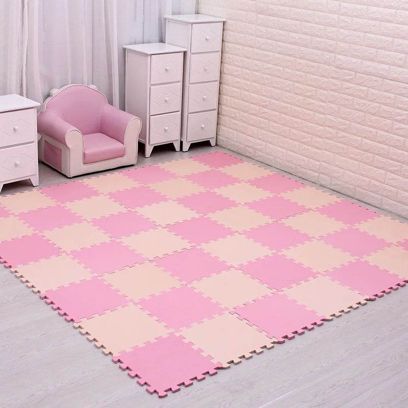 18pcs Home Floor Mats Bathroom Carpet Foam Tapete Exercise Floor Mats Gym Garage Waterproof Rug For Kids Play Crawling Mat