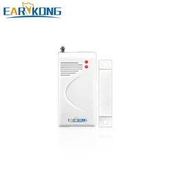 433MHz Wireless Magnetic door window open detector alarm for Wifi / GSM / PSTN Home Burglar Security Alarm System