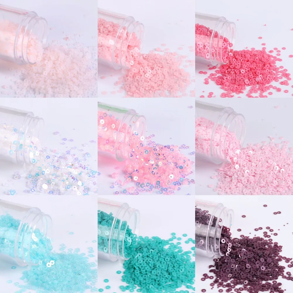 4000Pcs/Lot 2mm Matting Sequin Flat Round Loose Sequins Paillettes Sewing Wedding Craft,Nail Beauty, Nightclub Dress Accessory
