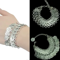 Gypsy Antalya Color Coin Anklet Afghan Turkish Tribal Summer Beach Flower Chic Bracelet Ankle Bangles Chain Jewelry For Women