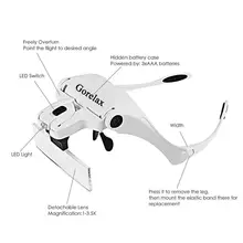 LED Head Loupe with Magnifier for Jewelry Repair #3