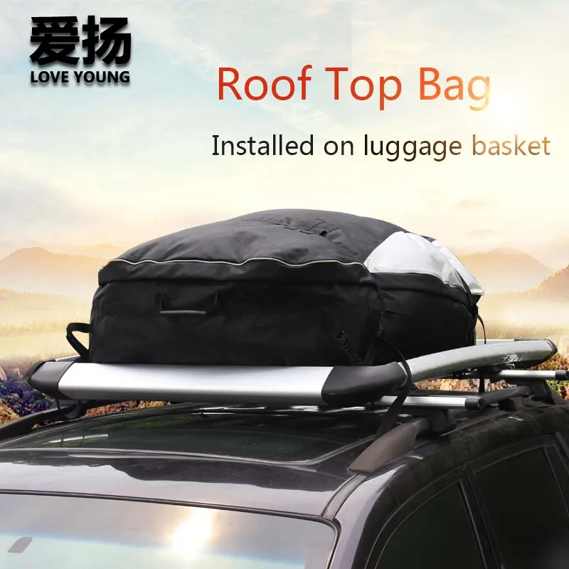 

car roof top bag 600D Oxford cloth luggage waterproof bag big capacity universal roof bag