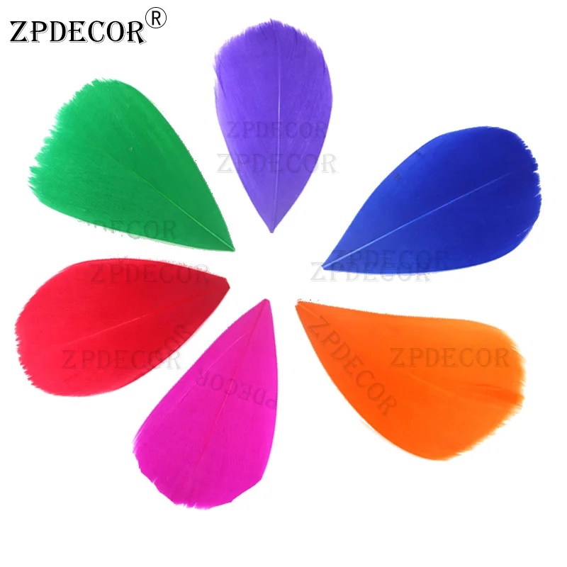 ZPDECOR 4-8 cm Goose feather fluff trim for DIY