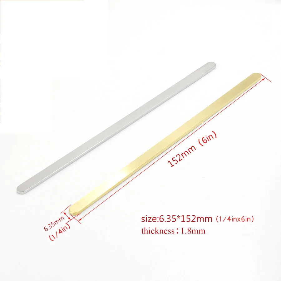 Fnixtar 50 sztuk/partia lustro polerowane prostokąt ze stali nierdzewnej urok puste tłoczenie Tag DIY C otwórz mankiet Bangle 1/2 * 6in 1/4 * 6in — zdjęcie 4