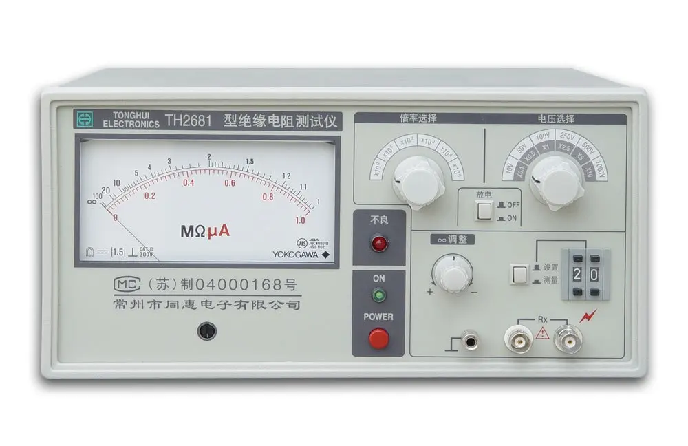 Schnelle ankunft TH2681 105-5*1012 ohm Poniter anzeige Isolierung Widerstand Tester
