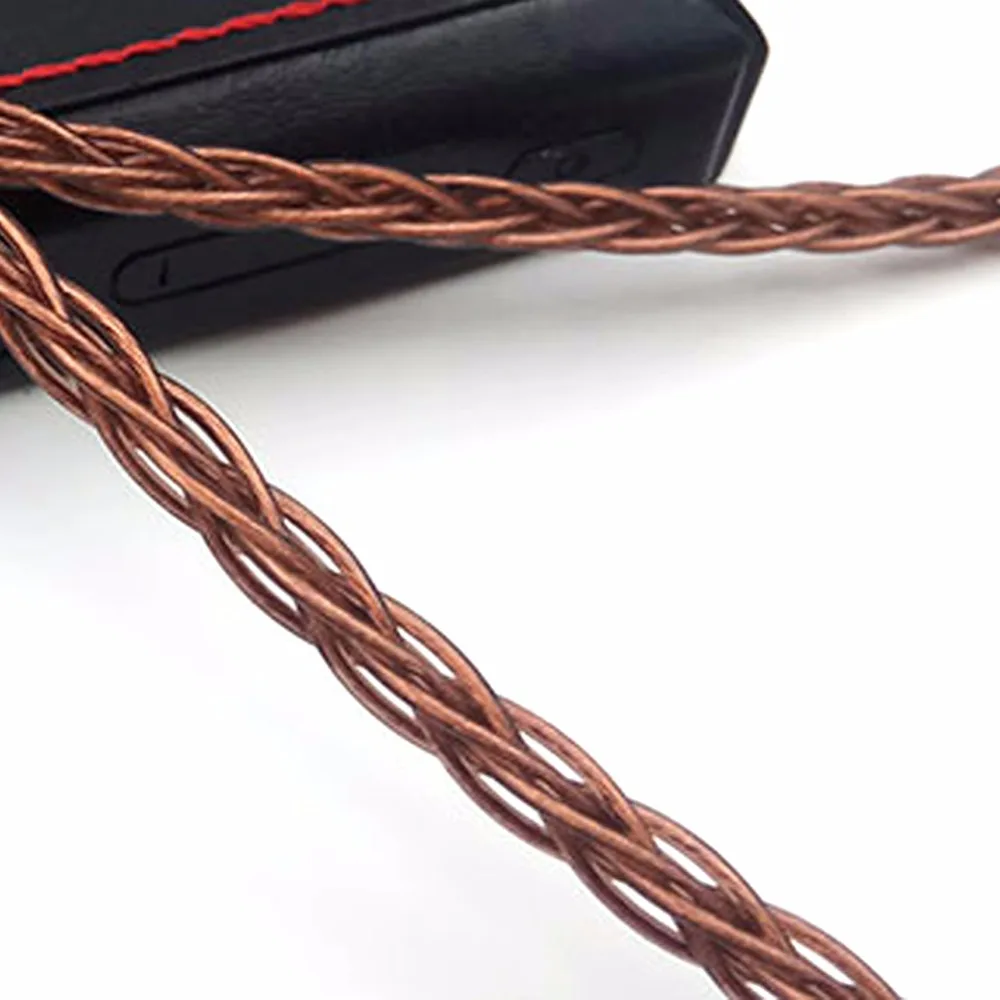 Haldane cabo de áudio de substituição de fone de ouvido de cobre puro de 8 núcleos para HD600 HD650 HD525 HD545 HD565 HD580