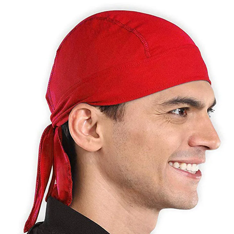 Sweat Wicking Beanie Cycling Cap Head Scarf Quick-Drying Pirate Hats for Men Women Running Riding Bandana Headscarf Ciclismo Pir