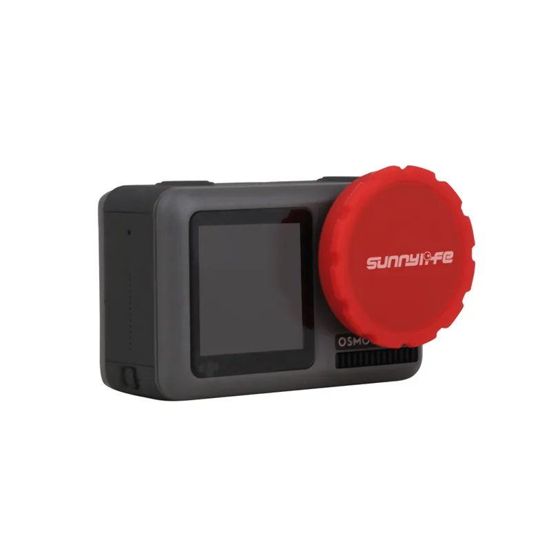 For DJI Osmo Action 3/1 Sports Camera Silicone Case Lens Cap Protective Mirror Scratch Camera Lens Cover Scraper Accessories