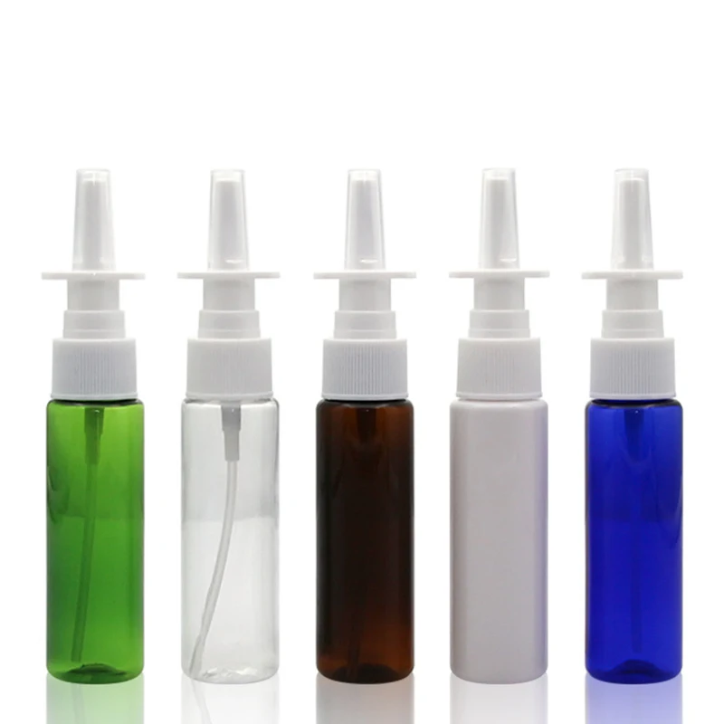 50pcs/lot 30ml colorful direct spray nozzle spray bottle travel bottle cosmetic cosmetic sample bottle PET plastic bottle