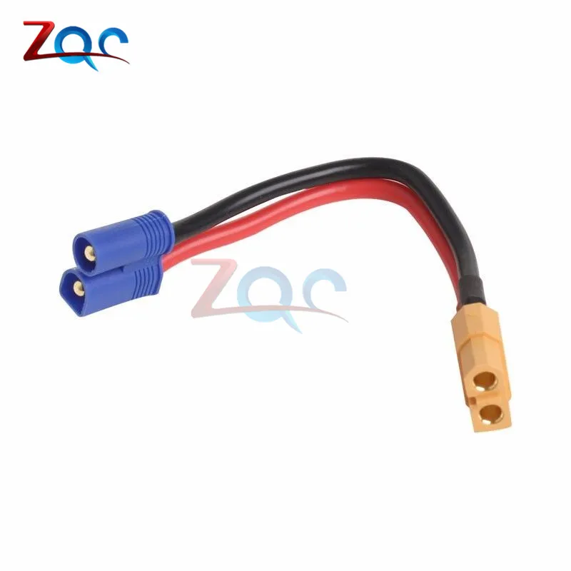 Banana EC2 Male Connector To XT60 Plug Wire Female Adapter cable for RC Lipo Battery