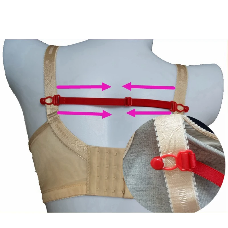 3/4/8pcs Double-Shoulder Straps Anti Slip-resistant Belts Buckle Shoulder Straps Non-Slip Back Bra Straps Holder Bra Accessories