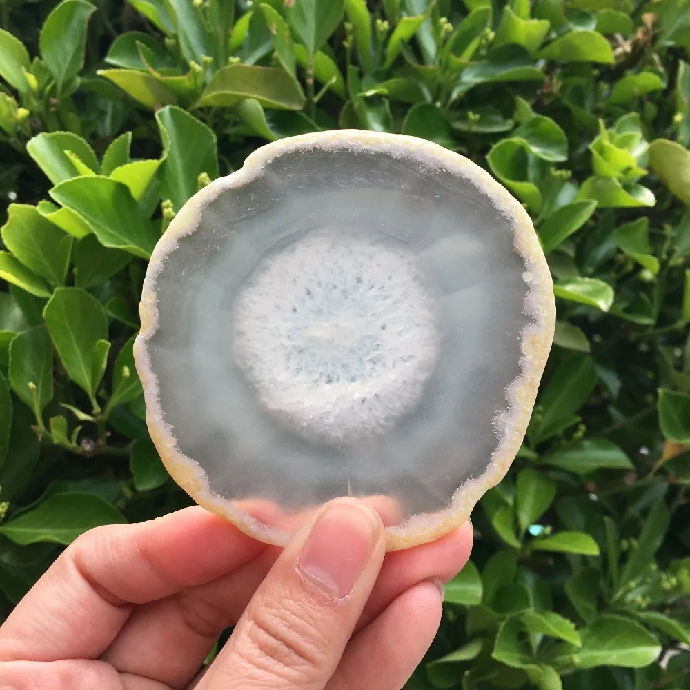 Natural Crystal Gem Stone Rough Agate Slice for  very beautiful agate specimen nature stones