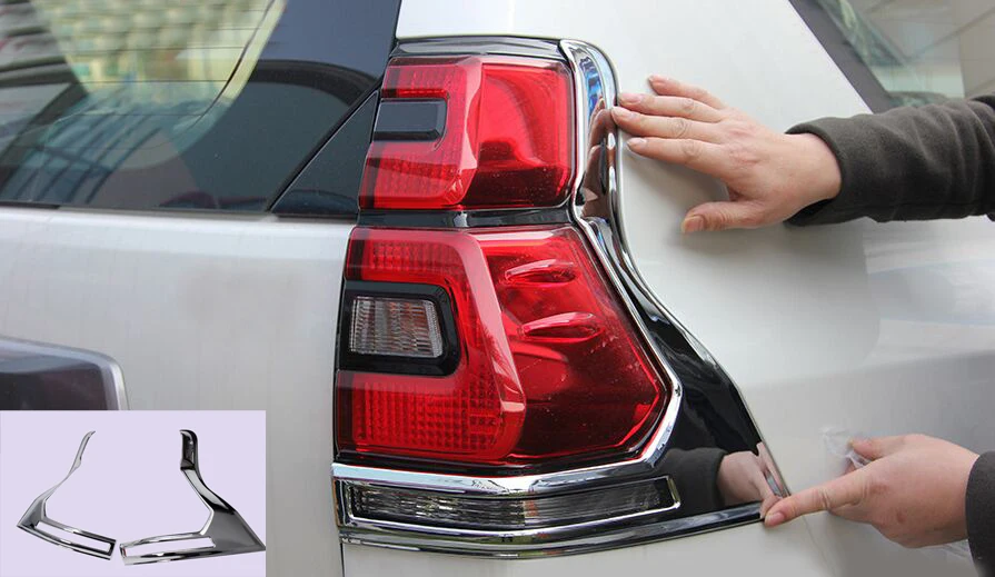 

Car Tail Lamp Rear Light Cover Trims For Toyota Land Cruiser Prado FJ150 2018 Accessories 2pcs