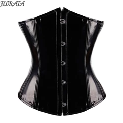 Corset sous le buste en PVC pour dames, lingerie amincissante, corsets sexy, bustiers à la mode, entraîneur de taille, Y-Steampunk