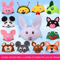 Child's Party Toy Hat  Baby's Animal Hat  Caps for Cartoon Headgear  Play Toys  Birthday Gift  Nonwoven Cloth Hat A032