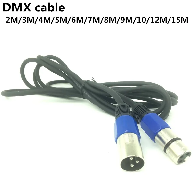 5PCS/ 3-PIN DMX cable 、(1M,2M,3M,4M,5M ) LED PAR stage lights dmx signal line dj equipment