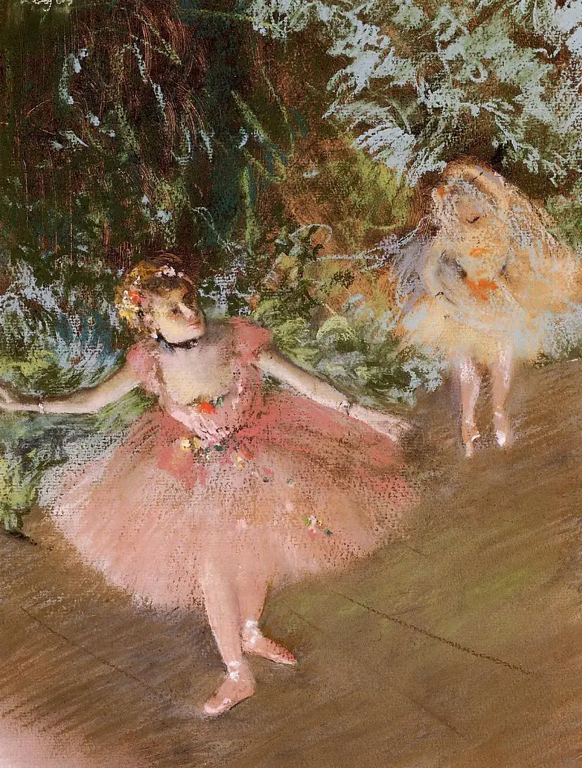 

Oil Painting Reproduction on Linen Canvas,Dancer on Stage by edgar degas ,Free Shipping,handmade,Top Quality