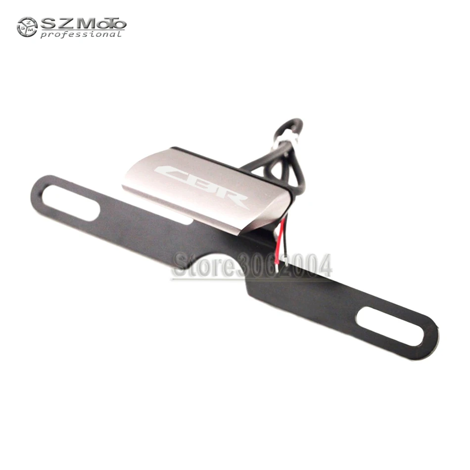 For HONDA CBR600RR CBR1000RR CBR954 CBR1100XX CBR 600RR 1000R Motorcycle Rear Tail Lamp Number License Plate LED Light With Logo