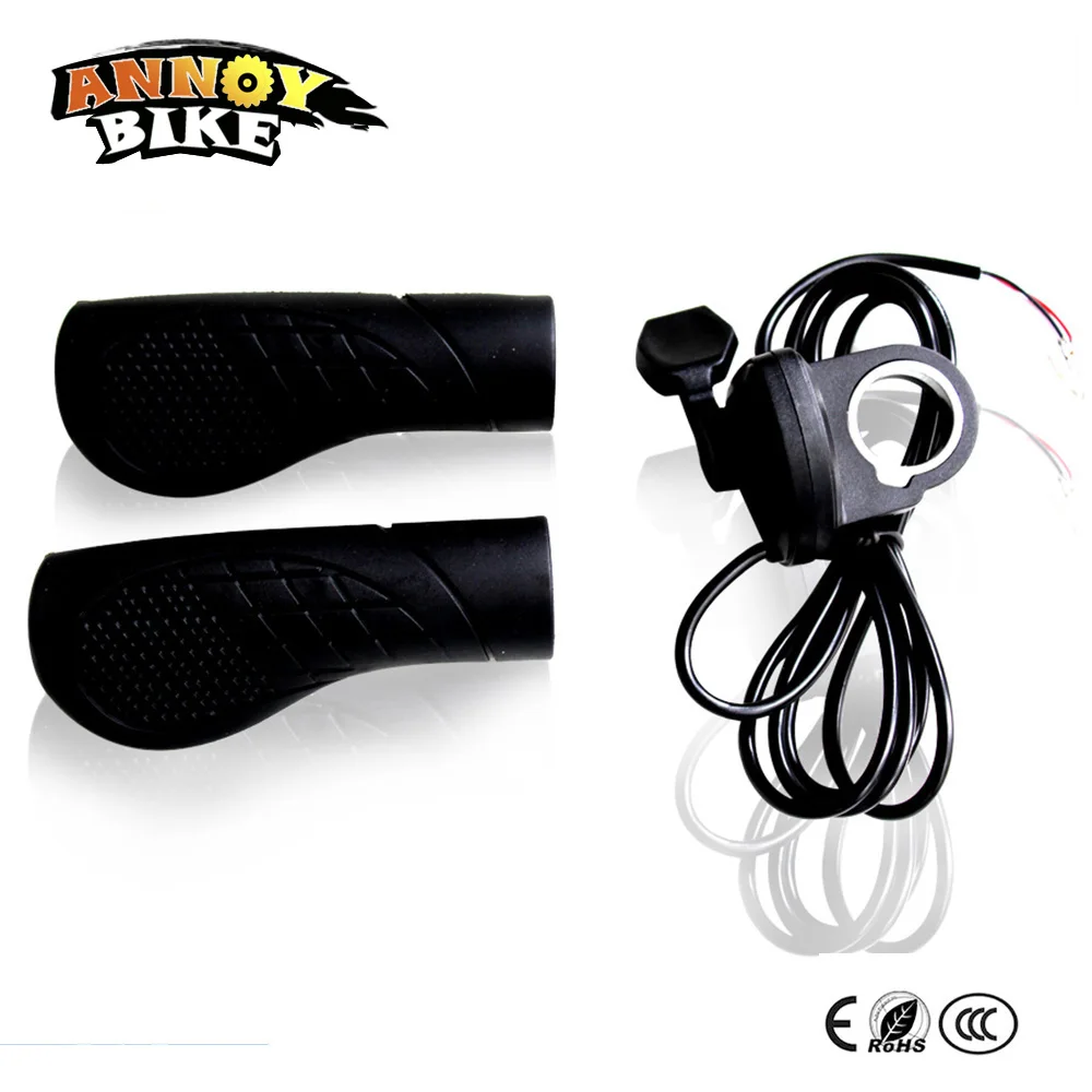 Wuxing Electric Bike Thumb Throttle mtb  Handle Waterproof Thumb Throttle Bicycle Accessories Left Finger Handlebar