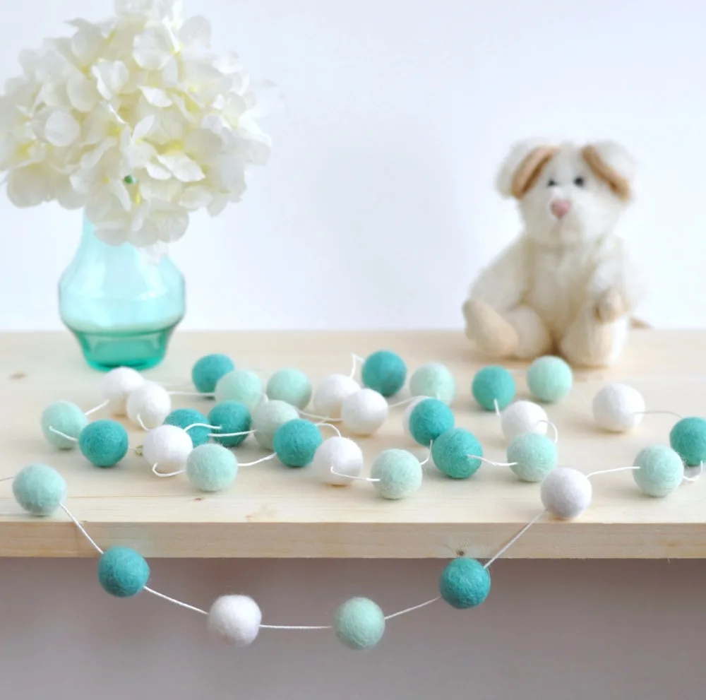 2M Handmade Macaron Colored Ball Decoration With Balls Baby Kids Tent Room Decor Accessory Wall Hanging Pendant J0089