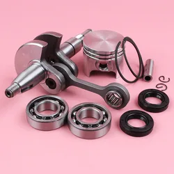Crankshaft 37mm Piston 8mm Pin For Stihl MS170 017 MS 170 Ring Circlip Crank Bearing Oil Seal Kit Chainsaw  Spare Tool Part