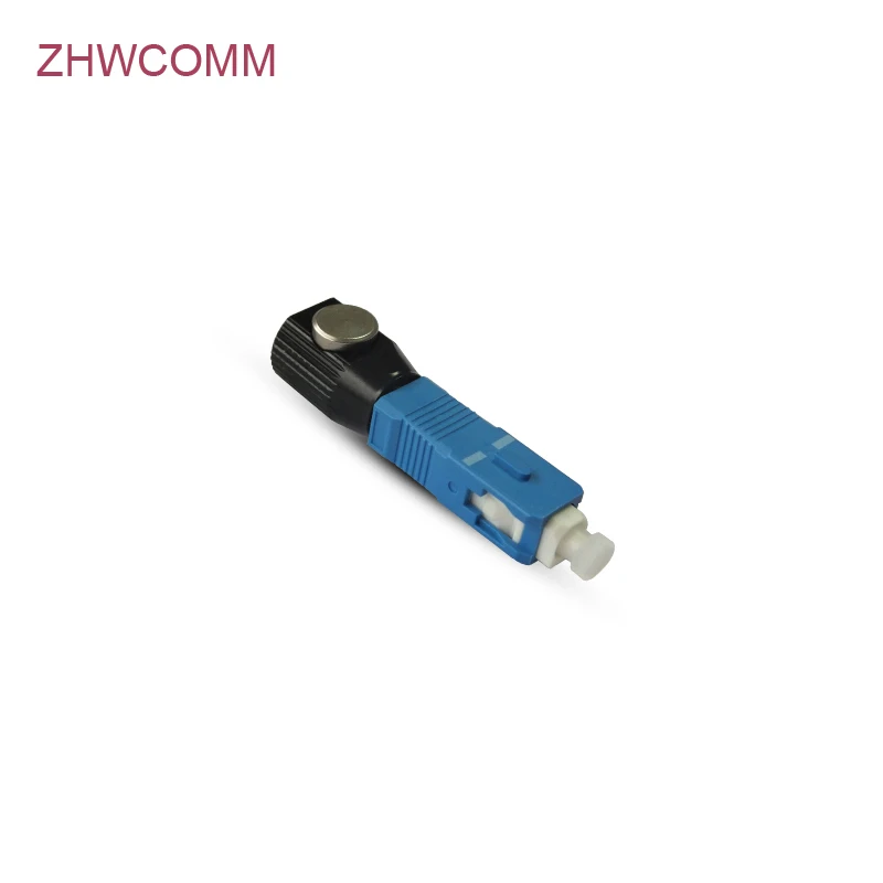 

ZHWCOMM 10pcs High Quality fiber Optic SC Round Connector Optical Mechanical Splice OTDR Fiber testing Flange