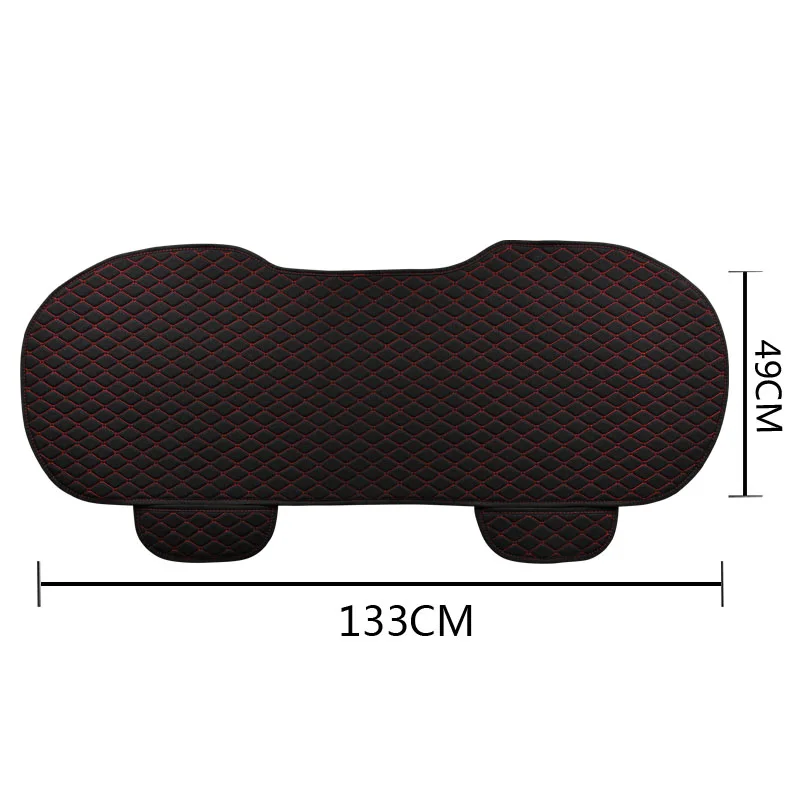 Flax Car Seat Cover Comfortable Rear Bench Back Passenger Seat Cushion Non-slip Breathable Seat Protector Mat Pad Four Season