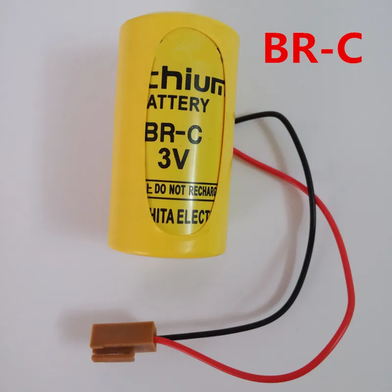 

10PCS Brand New BR-C Battery with plug 3V 2200mah PLC FANUC Lithium Batteries bateria free drop shipping