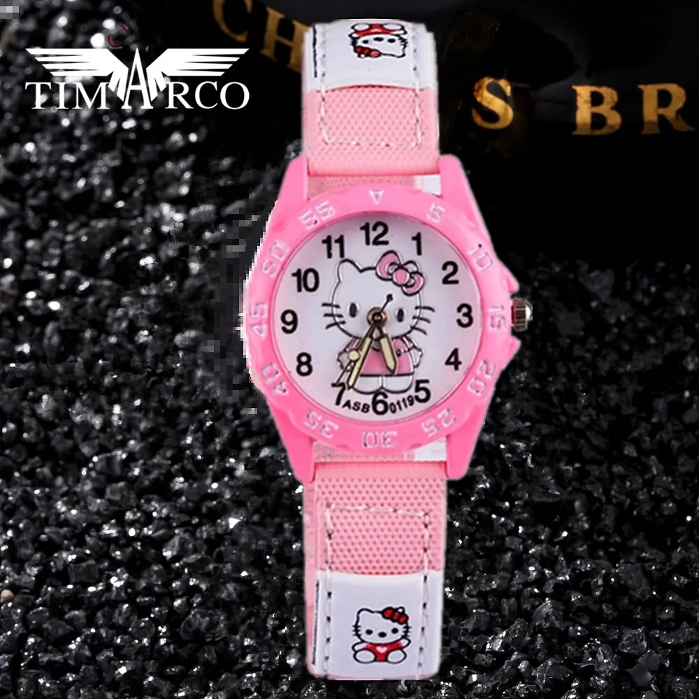 2023 neue Rosa Kinder Uhren Niedlichen Cartoon-Muster Kinder Uhr Cartoon 3D Silikon Band Enfant Ceasuir Quarz Uhren Für Mädchen