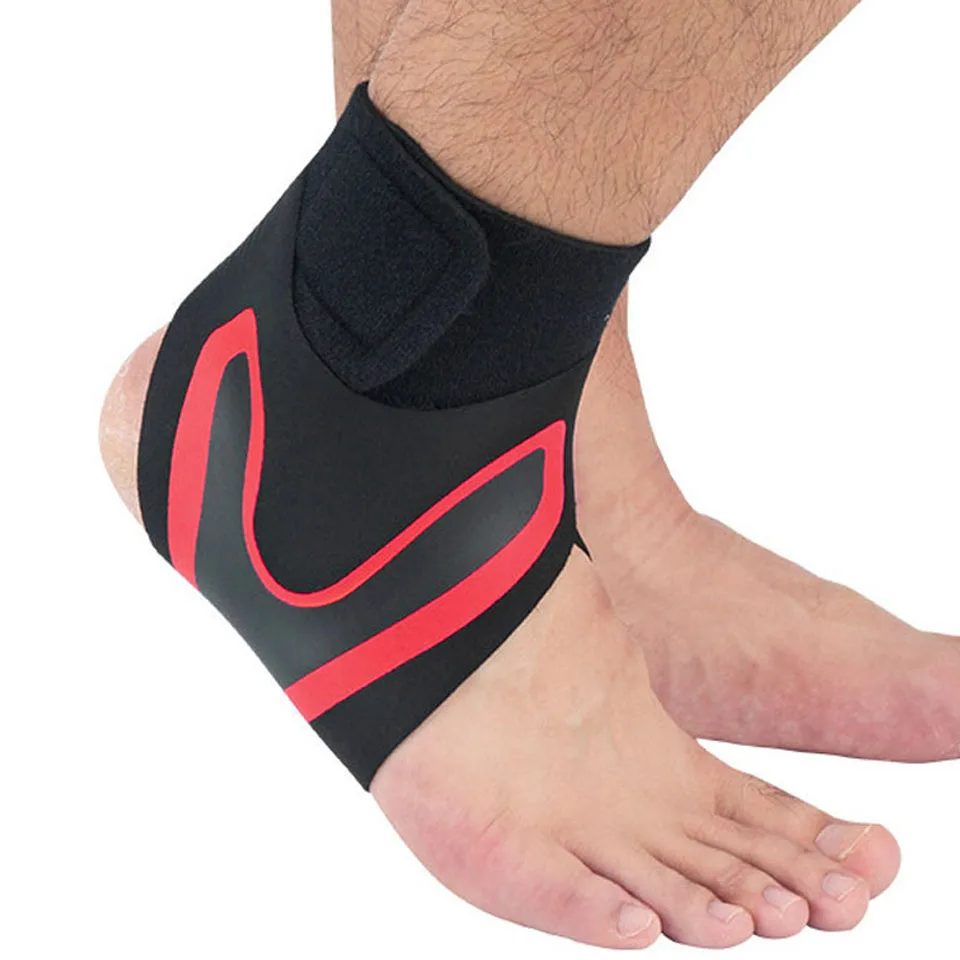 GOBYGO 1PCS Right Left Foot Ankle Protector Sports Ankle Support Elastic Ankle Brace Guard Foot Support Sports Gear