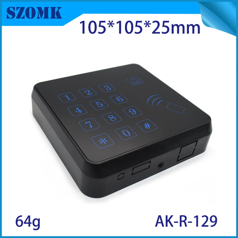 10Pcs105*105*25mm szomk plastic instrument enclosures for electronics distribution box access control system abs project box